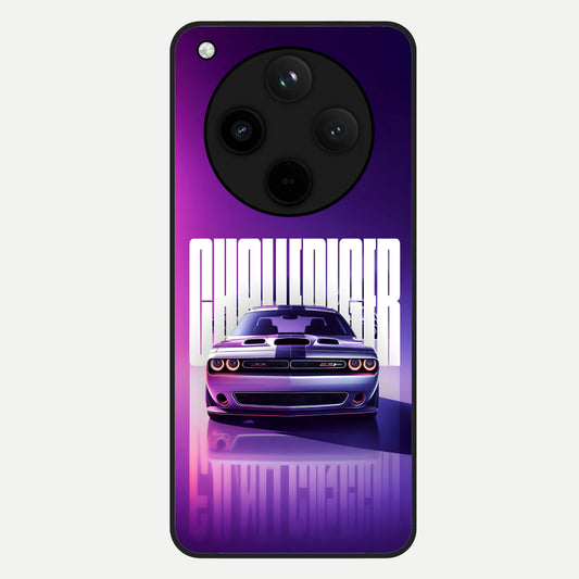  Midnight Muscle Ride Glass Case For Oppo Find X8 back cover – full design glossy printed glass finish