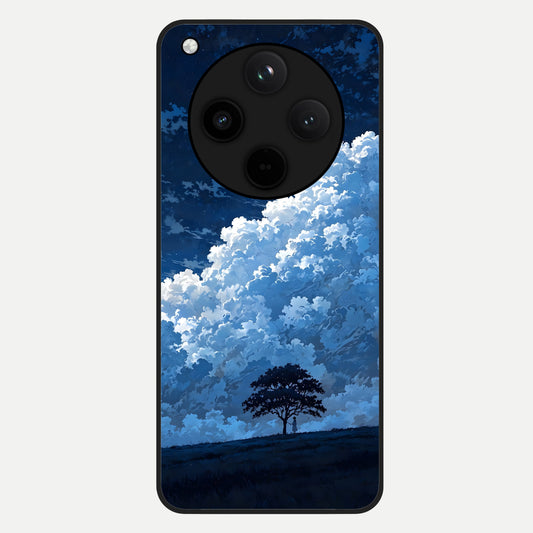  Midnight Sky Serenity Glass Case For Oppo Find X8 back cover – full design glossy printed glass finish