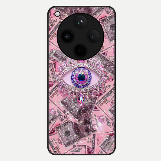  Money Eye Luxe Glass Case For Oppo Find X8 back cover – full design glossy printed glass finish