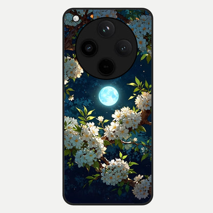  Moonlit Blossom Dream Glass Case For Oppo Find X8 back cover – full design glossy printed glass finish
