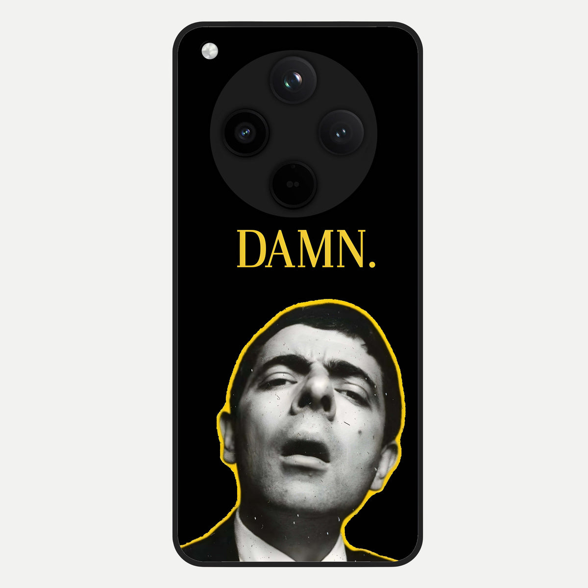  Mr Bean Damn Glass Case For Oppo Find X8 back cover – full design glossy printed glass finish
