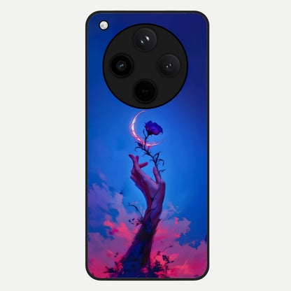  Mystic Hand Glass Case For Oppo Find X8 back cover – full design glossy printed glass finish
