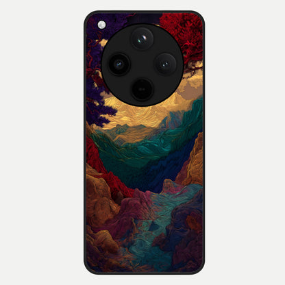  Mystic Valley Light Glass Case For Oppo Find X8 back cover – full design glossy printed glass finish