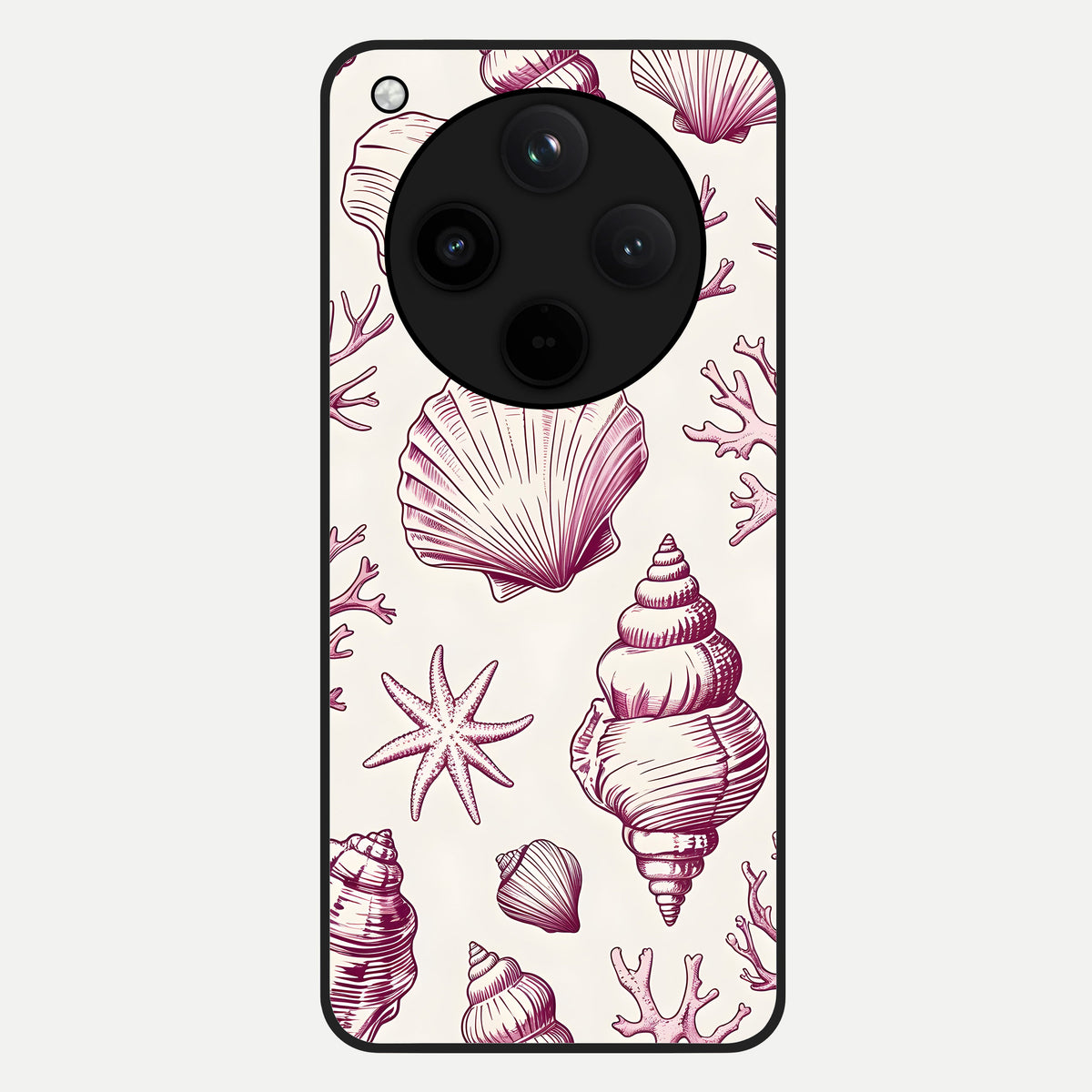  Pink Power Sparks Glass Case For Oppo Find X8 back cover – full design glossy printed glass finish
