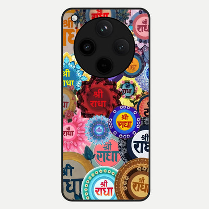  Radha Divine Bloom Glass Case For Oppo Find X8 back cover – full design glossy printed glass finish