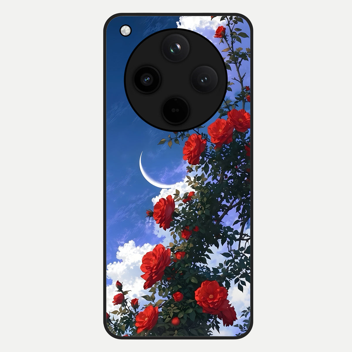  Rose Drift Flowers Glass Case For Oppo Find X8 back cover – full design glossy printed glass finish