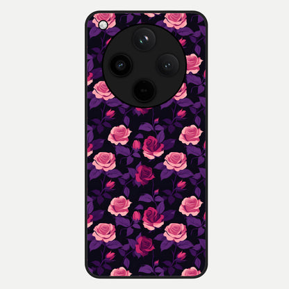  Rose Garden Twilight Glass Case For Oppo Find X8 back cover – full design glossy printed glass finish