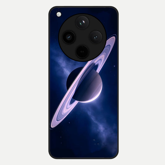  Saturn Ring Mystique Glass Case For Oppo Find X8 back cover – full design glossy printed glass finish