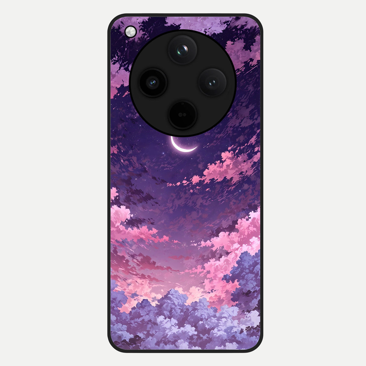  Sky Drift Clouds Glass Case For Oppo Find X8 back cover – full design glossy printed glass finish