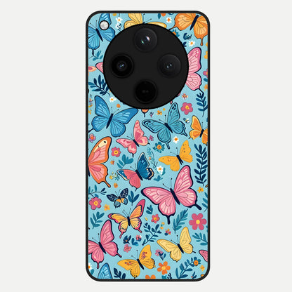  Spring Wing Garden Glass Case For Oppo Find X8 back cover – full design glossy printed glass finish