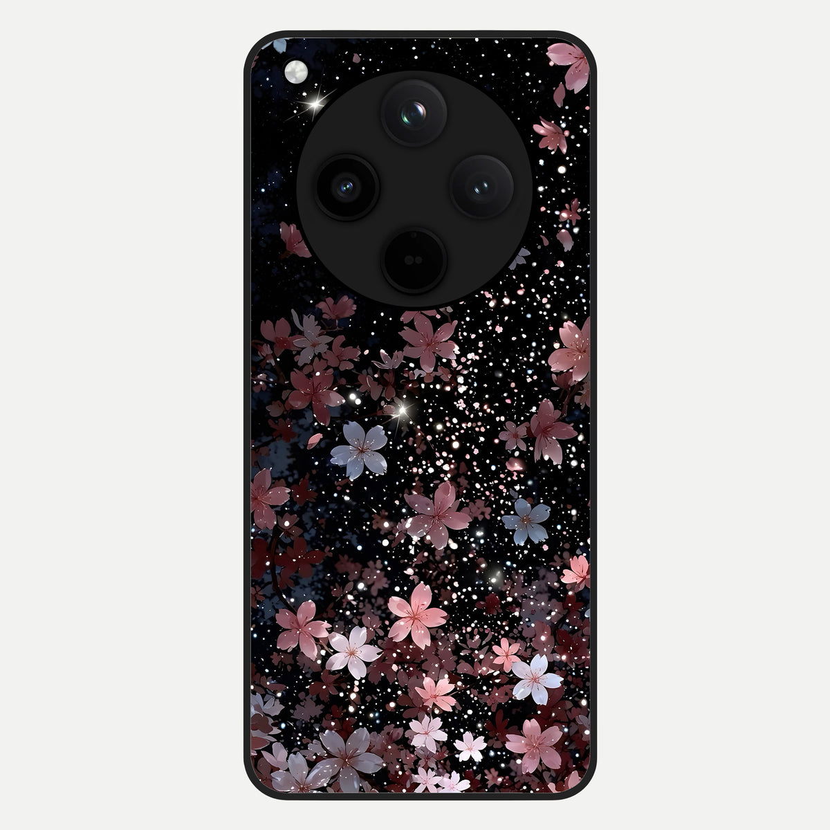  Starlit Flower Dreams Glass Case For Oppo Find X8 back cover – full design glossy printed glass finish