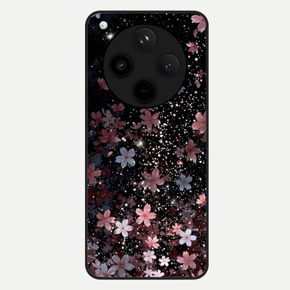  Starlit Flower Dreams Glass Case For Oppo Find X8 back cover – full design glossy printed glass finish