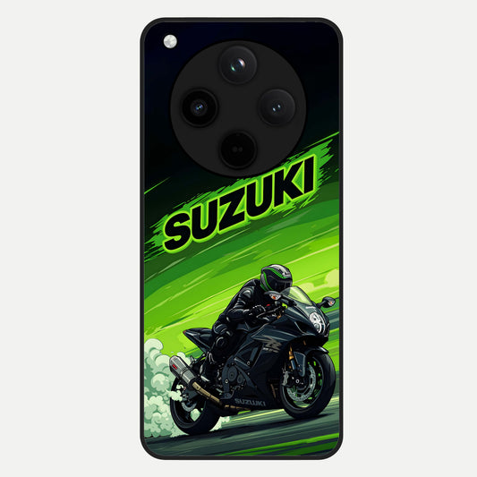  Suzuki Speed Beast Glass Case For Oppo Find X8 back cover – full design glossy printed glass finish