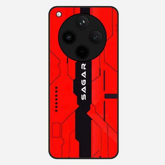  Voltage Rise CYBERPUNK Custom Name Glass Case For Oppo Find X8 back cover – personalized glossy printed glass finish
