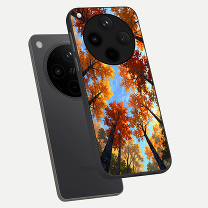  Autumn Sky Rise phone case For Oppo Find X8 showing premium glass back cover with detailed artwork