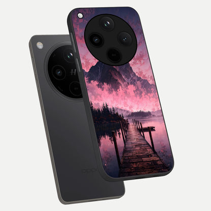 Beautiful Mountain View phone case For Oppo Find X8 showing premium glass back cover with detailed artwork