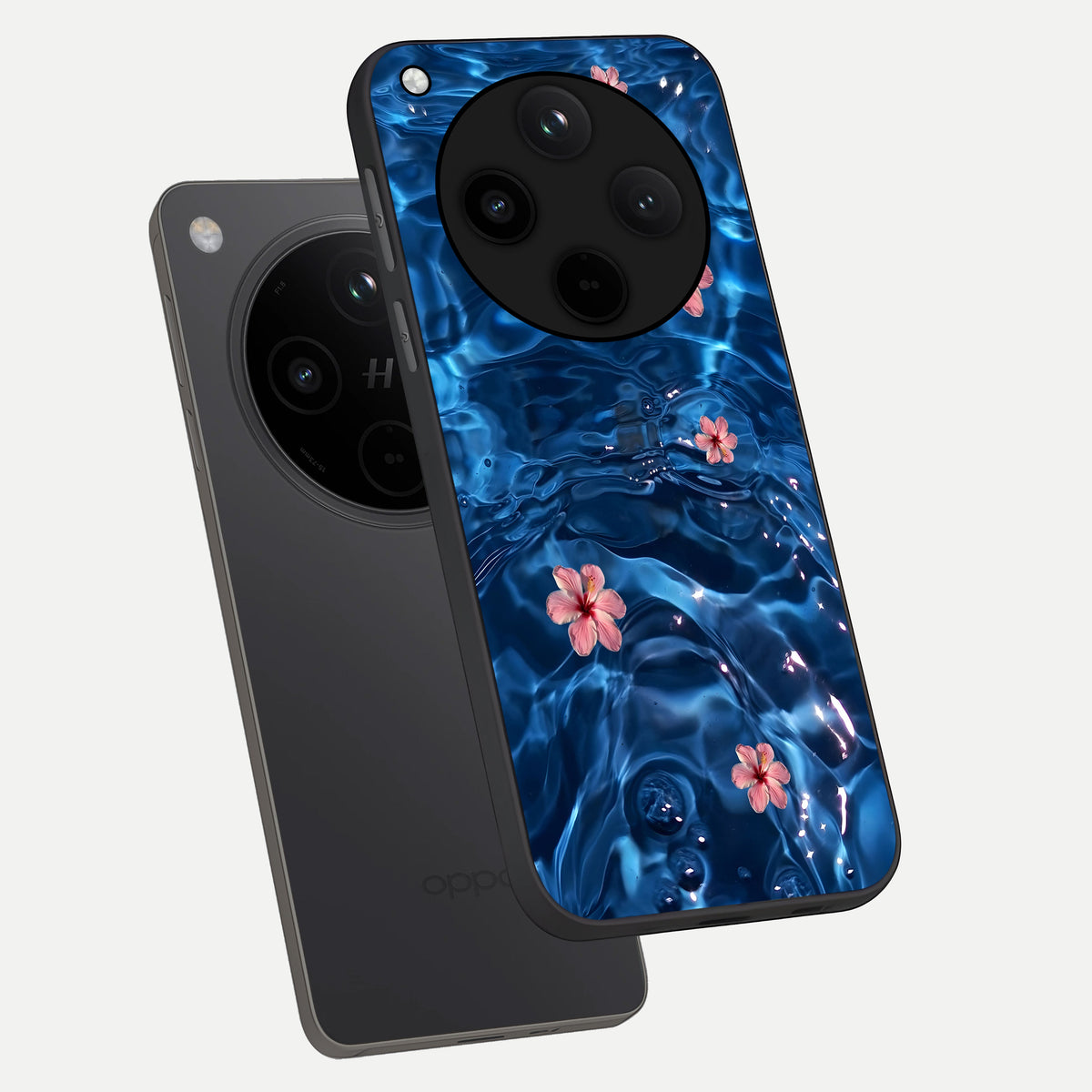  Bloom Thread Art phone case For Oppo Find X8 showing premium glass back cover with detailed artwork