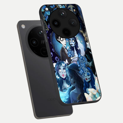  Butterfly Ghost Soul phone case For Oppo Find X8 showing premium glass back cover with detailed artwork