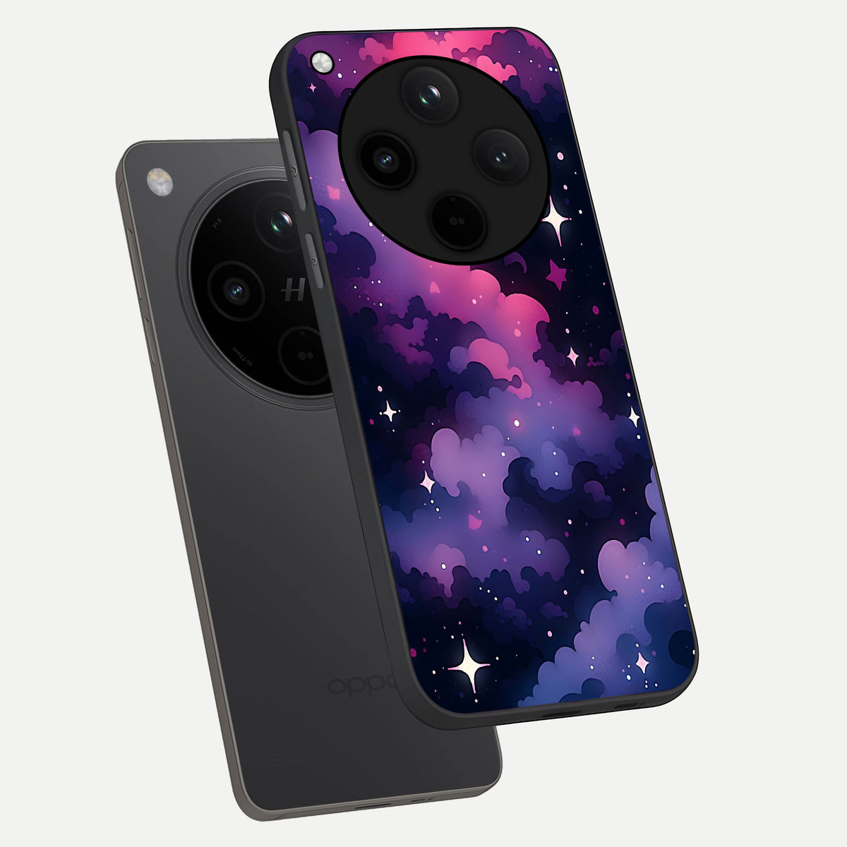 Celestial Moon Magic phone case For Oppo Find X8 showing premium glass back cover with detailed artwork