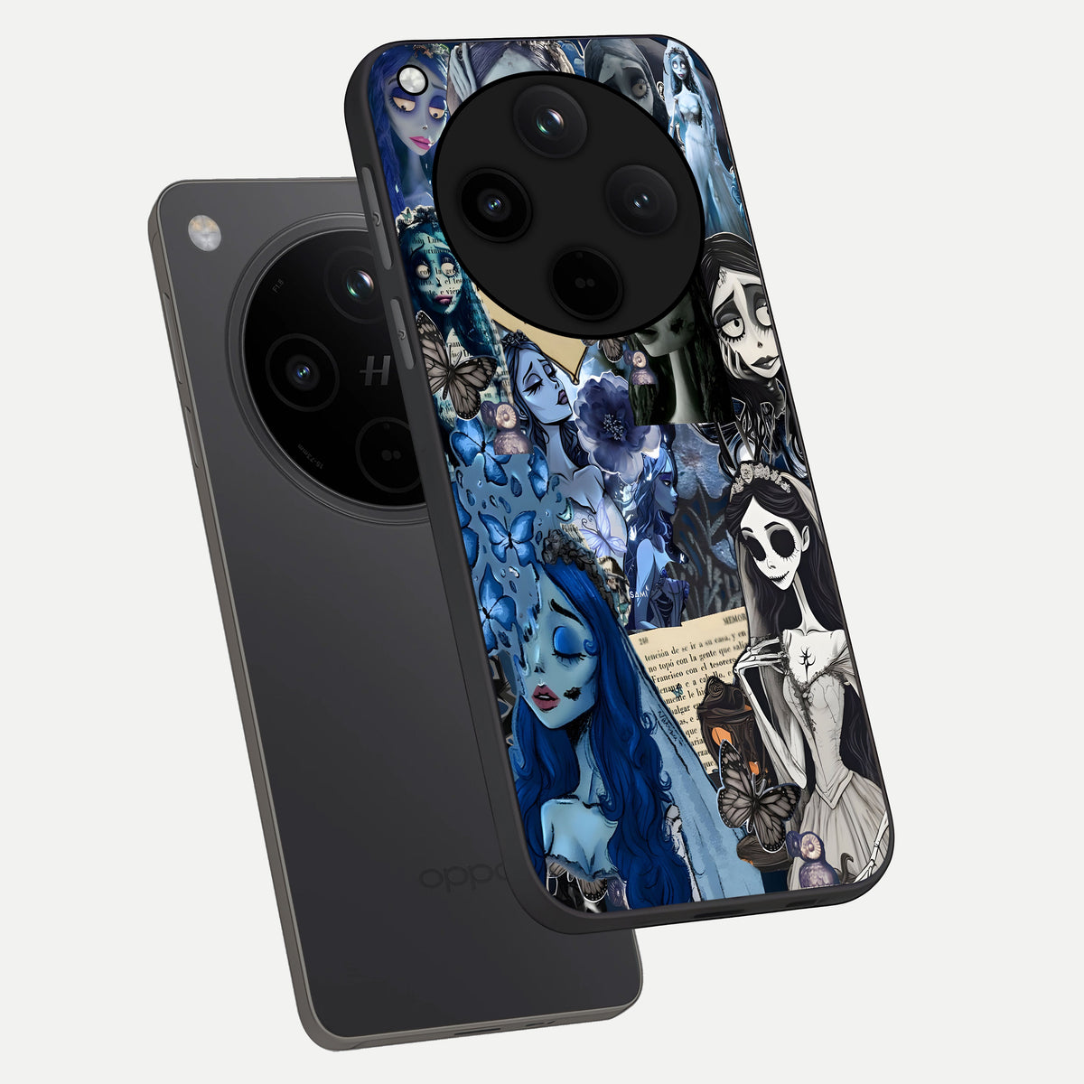  Corpse Bride Posters phone case For Oppo Find X8 showing premium glass back cover with detailed artwork