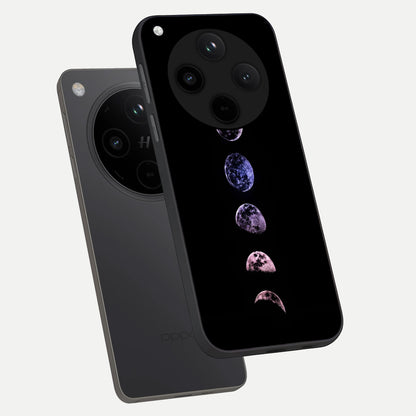  Crimson All Planets phone case For Oppo Find X8 showing premium glass back cover with detailed artwork