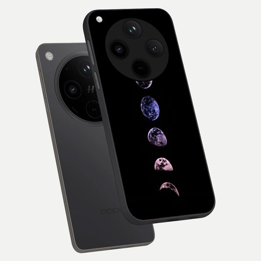  Crimson All Planets phone case For Oppo Find X8 showing premium glass back cover with detailed artwork