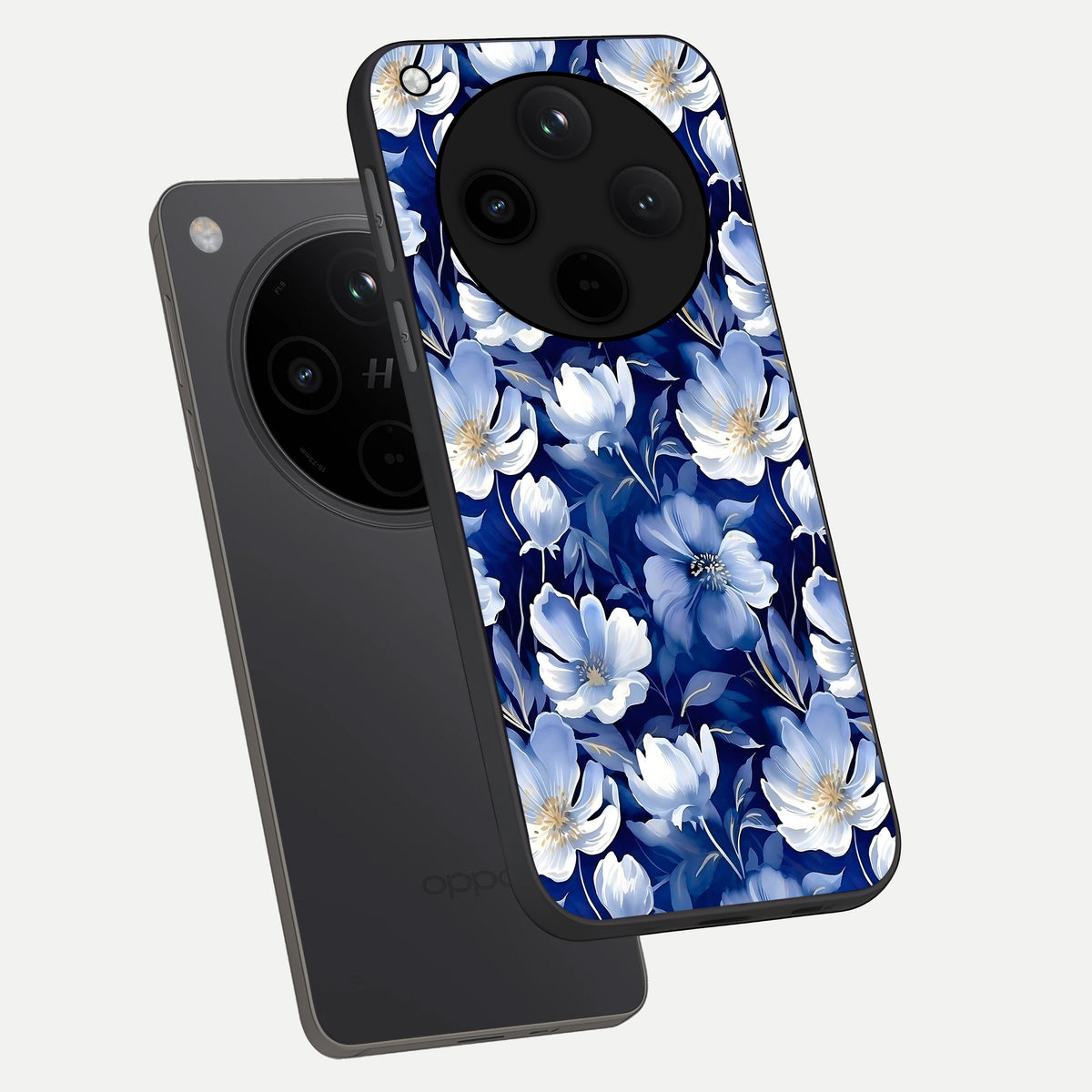  Cute Floral Patterns phone case For Oppo Find X8 showing premium glass back cover with detailed artwork