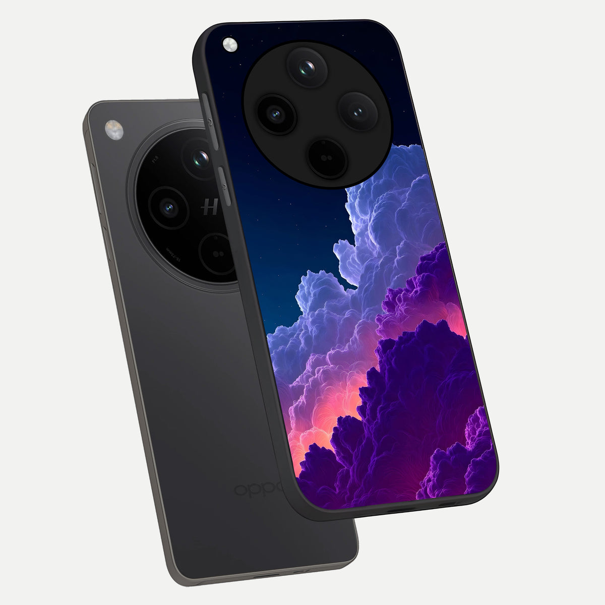  Dreamy Cloud Skies phone case For Oppo Find X8 showing premium glass back cover with detailed artwork