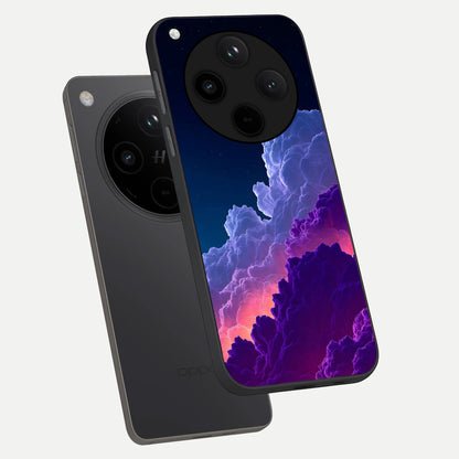  Dreamy Cloud Skies phone case For Oppo Find X8 showing premium glass back cover with detailed artwork