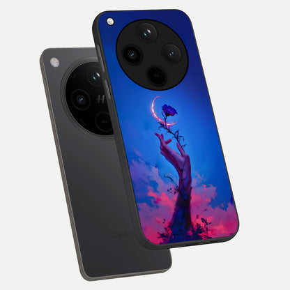  Mystic Hand phone case For Oppo Find X8 showing premium glass back cover with detailed artwork