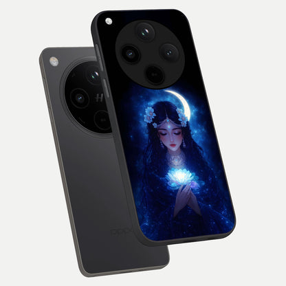  Mystic Moon Queen phone case For Oppo Find X8 showing premium glass back cover with detailed artwork