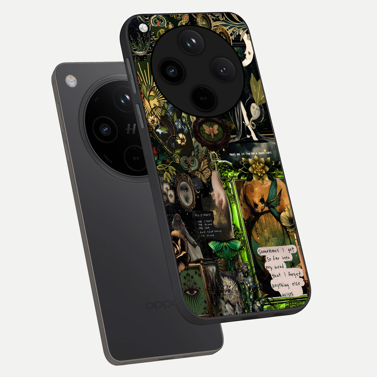  Mystic Woods Secret phone case For Oppo Find X8 showing premium glass back cover with detailed artwork