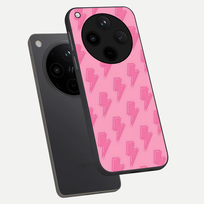  Pink Moo Magic phone case For Oppo Find X8 showing premium glass back cover with detailed artwork