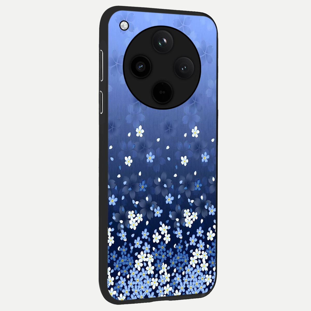  Blue Starry back cover For Oppo Find X8 slim fit glass case with vibrant aesthetic design
