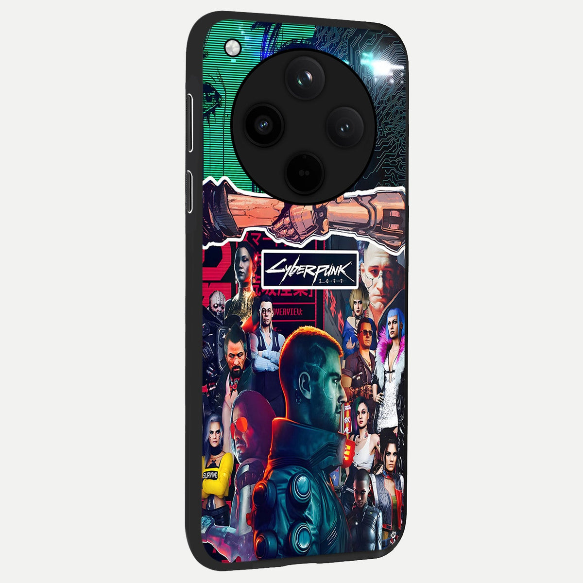  CYBERPUNK Legacy back cover For Oppo Find X8 slim fit glass case with vibrant aesthetic design