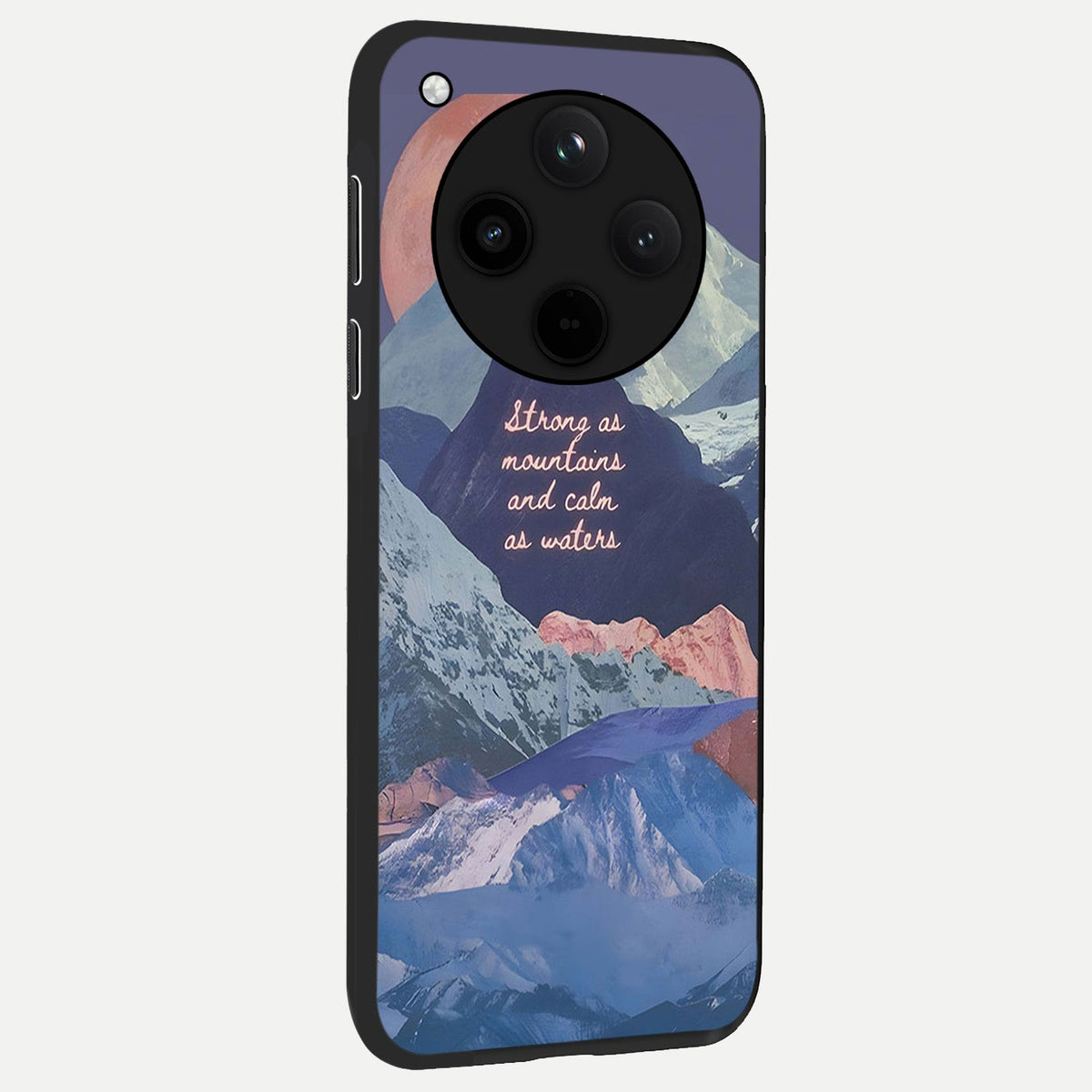  Celestial Mountain Calm back cover For Oppo Find X8 slim fit glass case with vibrant aesthetic design