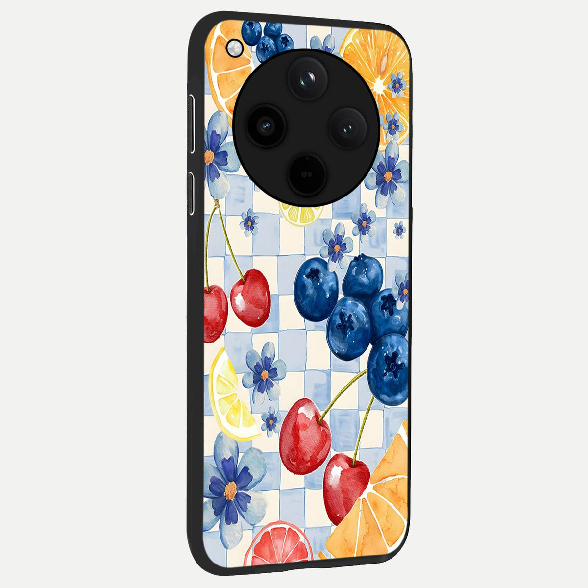  Citrus Bloom Joy back cover For Oppo Find X8 slim fit glass case with vibrant aesthetic design