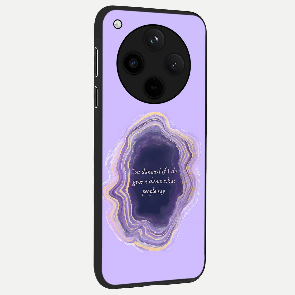  Damned People Quote back cover For Oppo Find X8 slim fit glass case with vibrant aesthetic design
