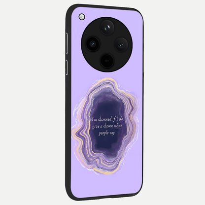  Damned People Quote back cover For Oppo Find X8 slim fit glass case with vibrant aesthetic design