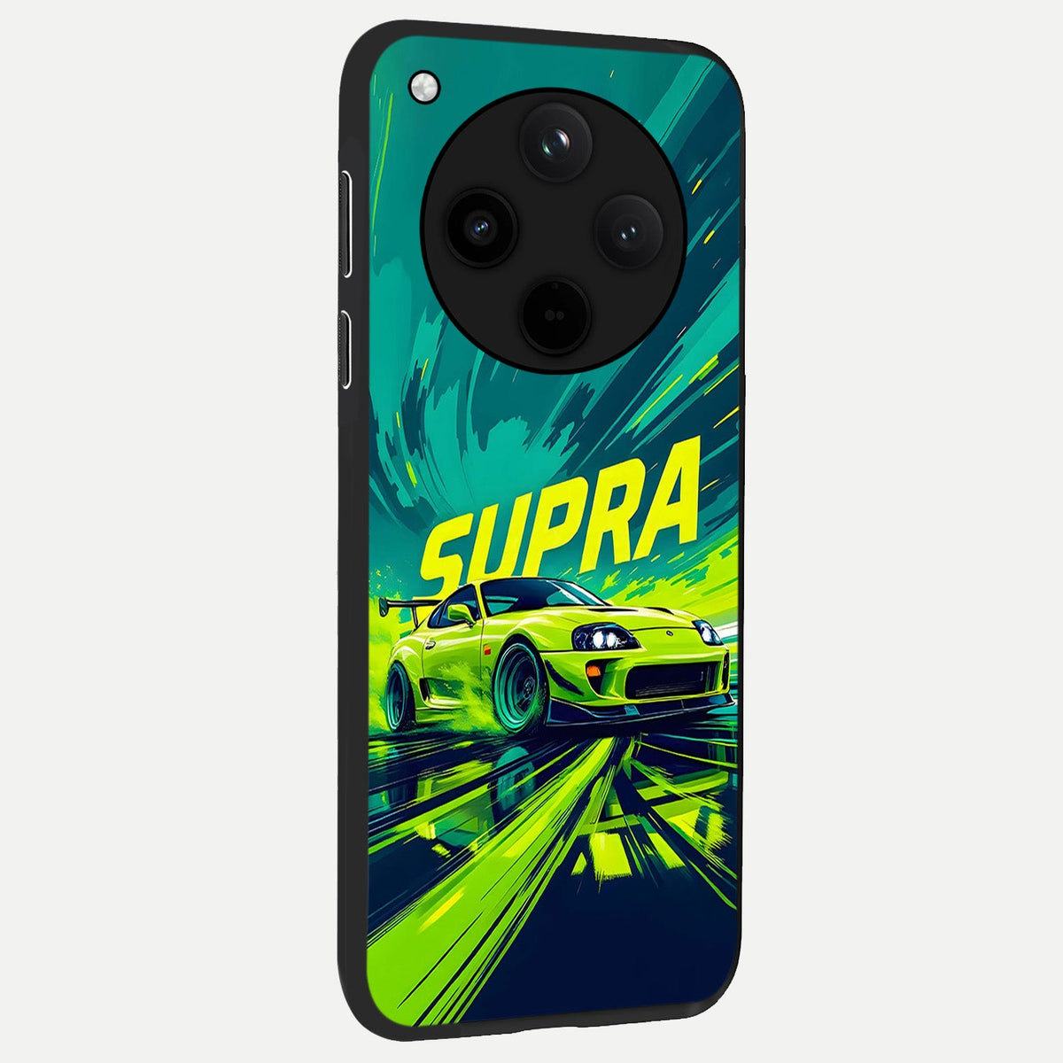  Electric Supra Thunder back cover For Oppo Find X8 slim fit glass case with vibrant aesthetic design