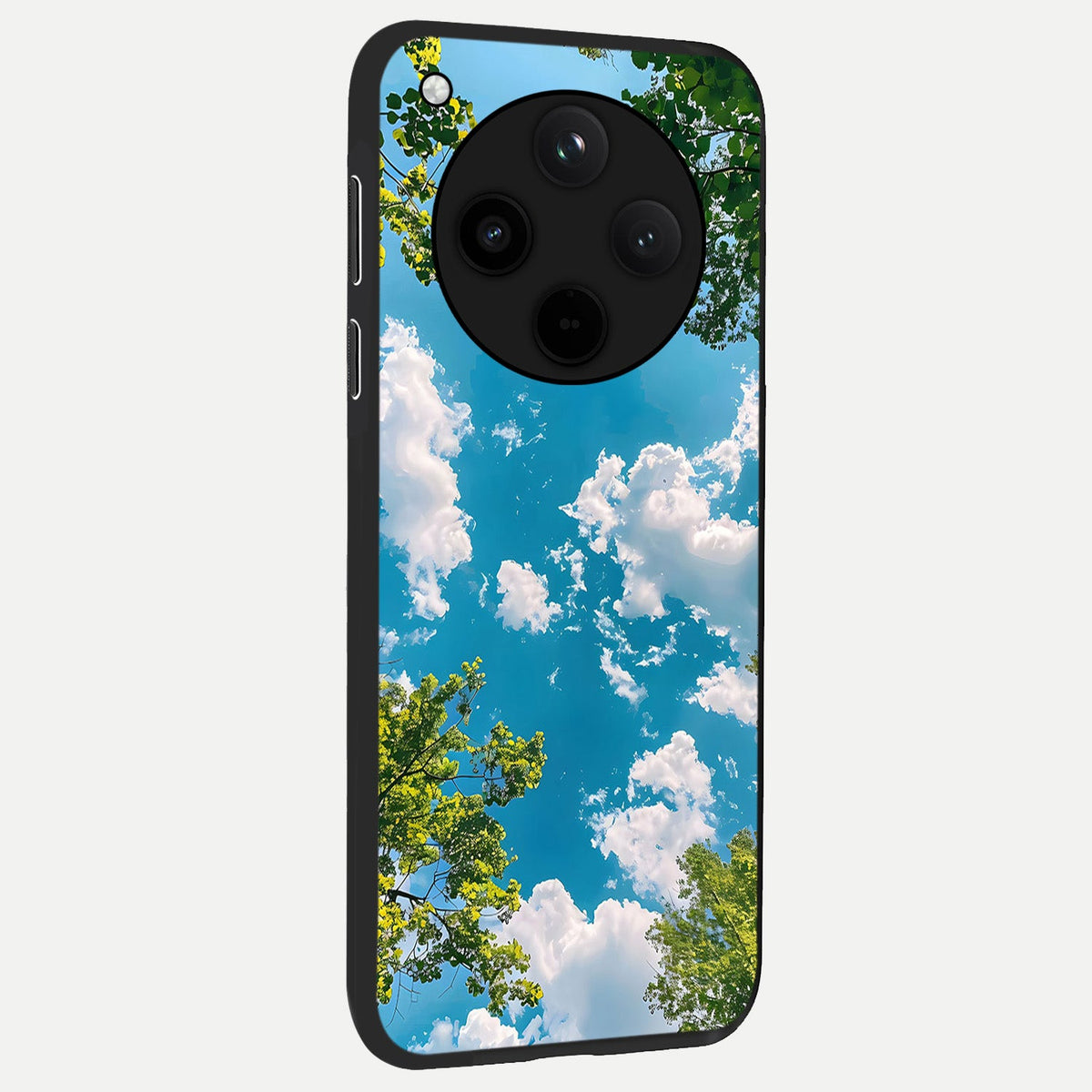  Green Moon Energy back cover For Oppo Find X8 slim fit glass case with vibrant aesthetic design