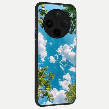  Green Moon Energy back cover For Oppo Find X8 slim fit glass case with vibrant aesthetic design