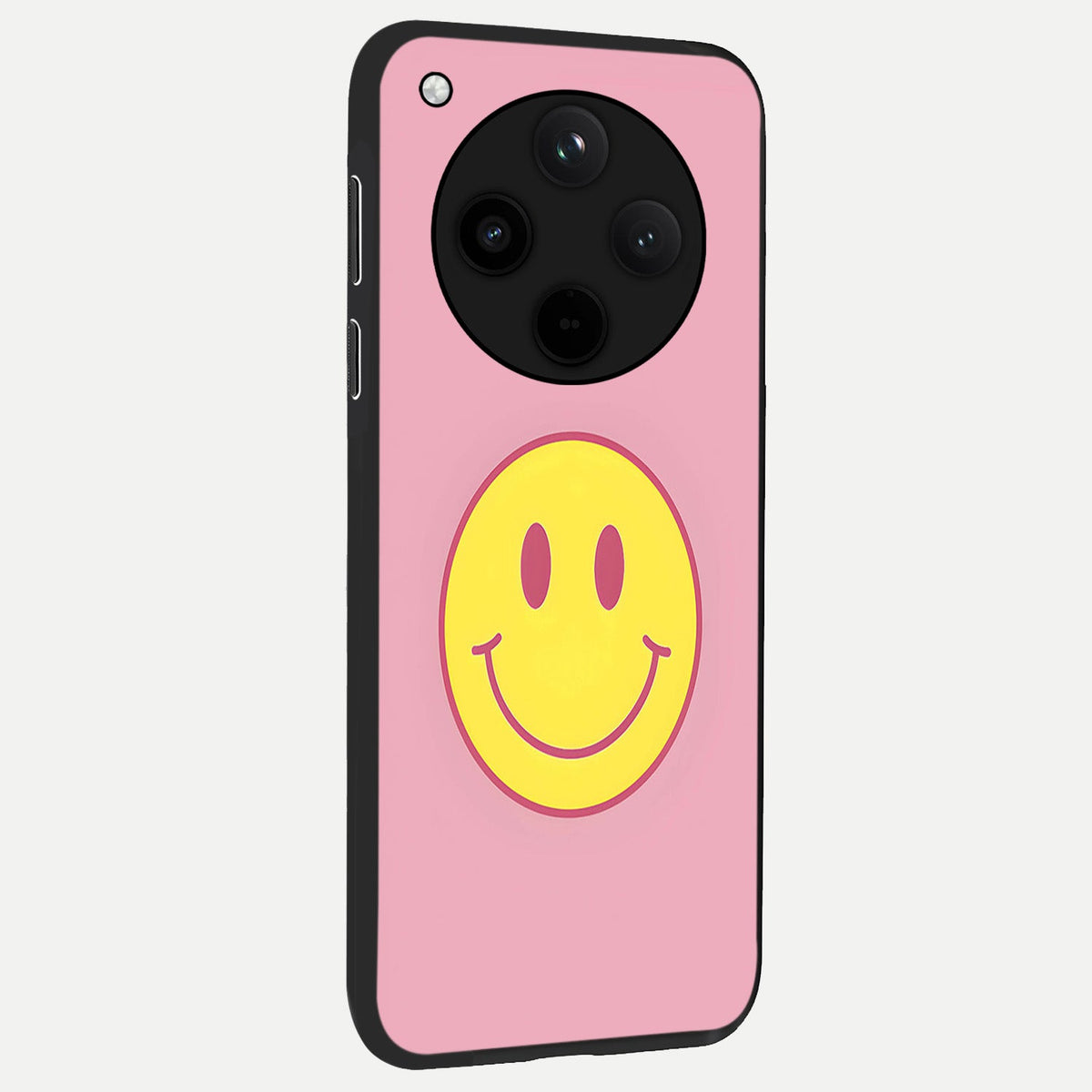  Happy Pink Mood back cover For Oppo Find X8 slim fit glass case with vibrant aesthetic design