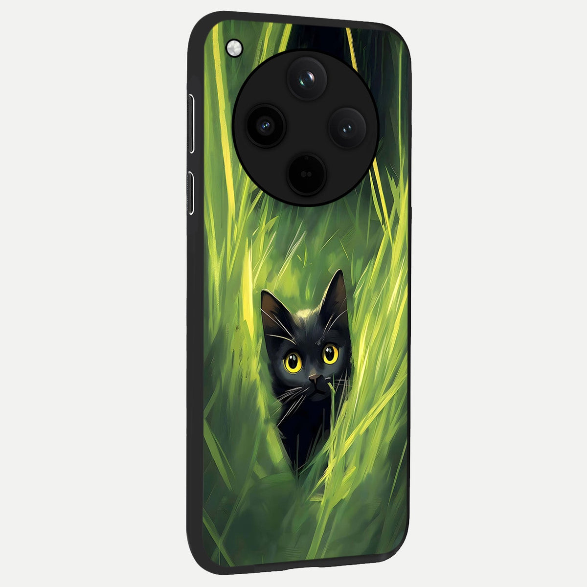  Hidden Cat Whisper back cover For Oppo Find X8 slim fit glass case with vibrant aesthetic design