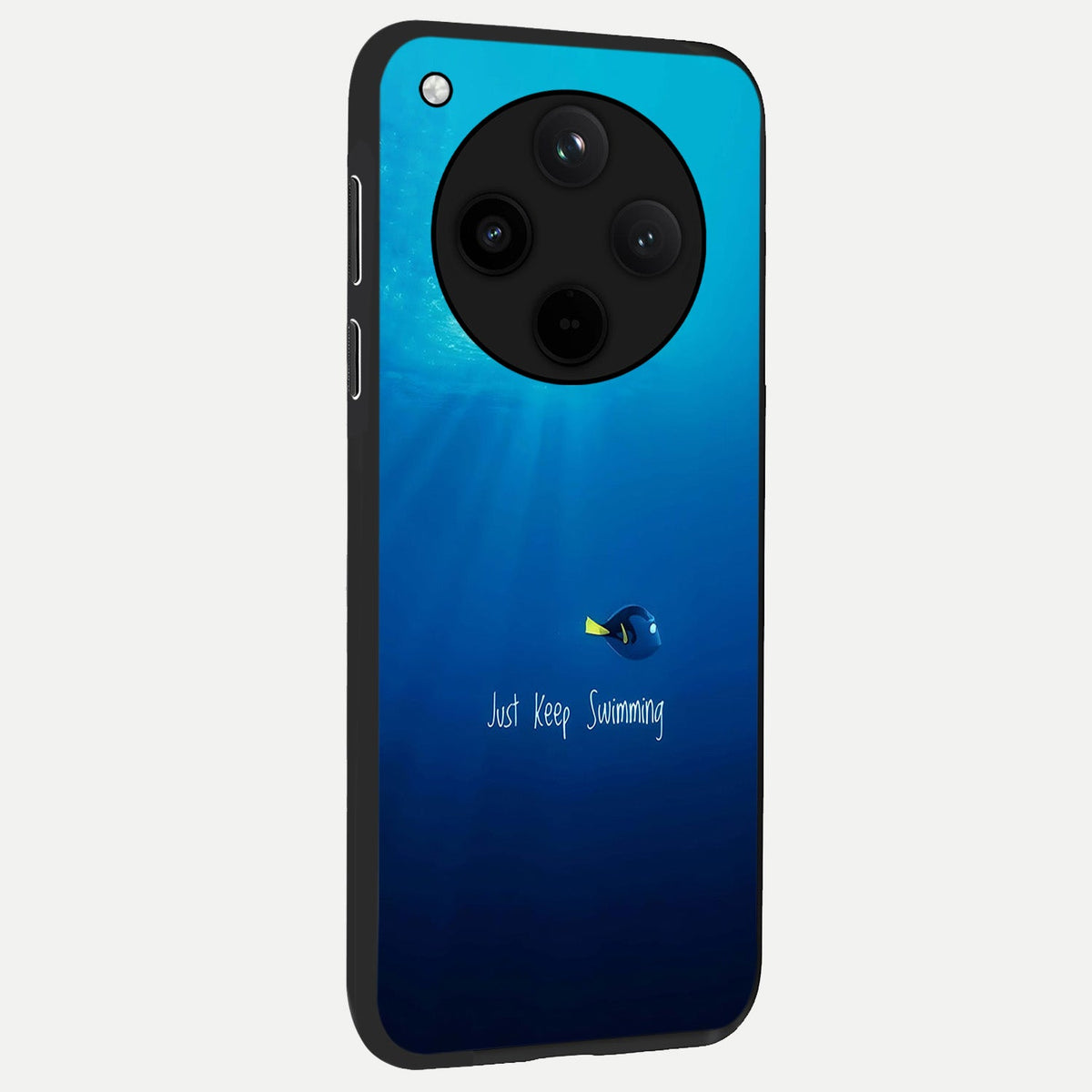  Just Keep Swimming back cover For Oppo Find X8 slim fit glass case with vibrant aesthetic design