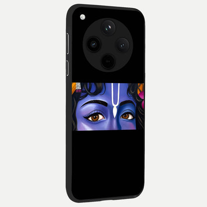  Krishna Eye back cover For Oppo Find X8 slim fit glass case with vibrant aesthetic design