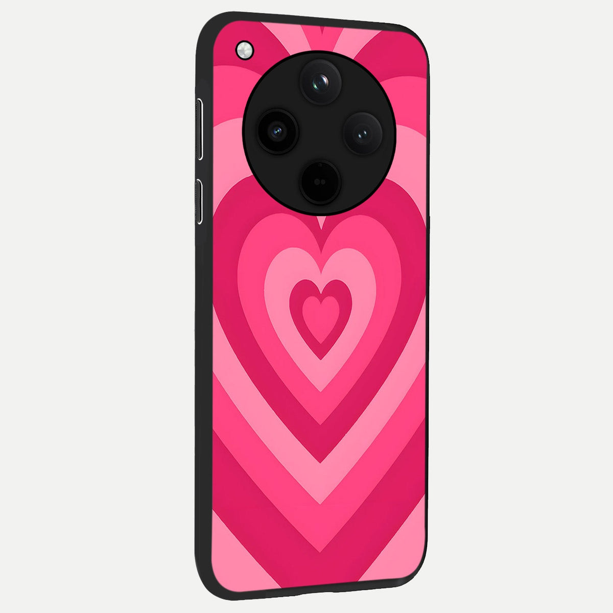  Layered Love Hearts back cover For Oppo Find X8 slim fit glass case with vibrant aesthetic design