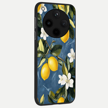 Lemon Dream Garden back cover For Oppo Find X8 slim fit glass case with vibrant aesthetic design