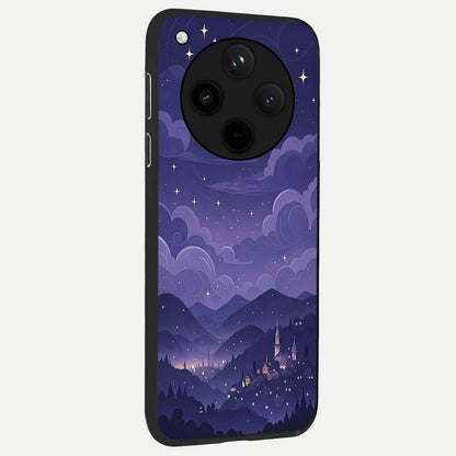  Minimal Night View back cover For Oppo Find X8 slim fit glass case with vibrant aesthetic design