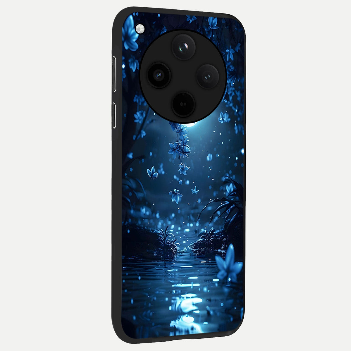  Moonlight Petal Dream back cover For Oppo Find X8 slim fit glass case with vibrant aesthetic design